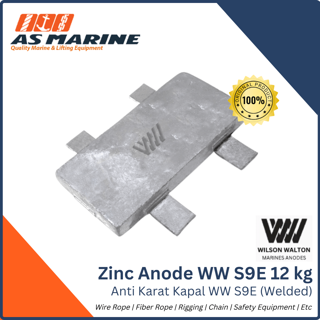 Zinc Anode / Anoda / Anti Karat Kapal WW S9E 12 KG PT. Anugrah Sukses